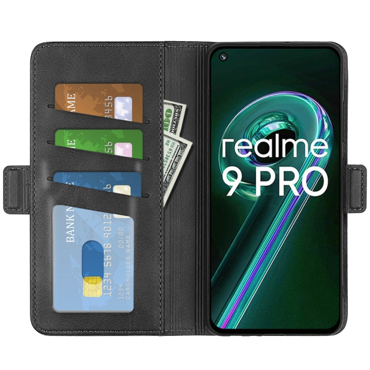 Per OPPO Realme 9 Pro Custodia in pelle con fibbia magnetica a doppio lato, For OPPO Realme 9 Pro