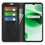 Per OPPO Realme C35 Custodia per telefono in pelle con aspirazione magnetica retro-pelle, For OPPO Realme C35