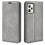 Per OPPO Realme C35 Custodia per telefono in pelle con aspirazione magnetica retro-pelle, For OPPO Realme C35