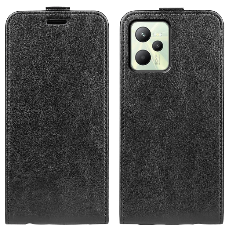 Per OPPO Realme C35 R64 Custodia per telefono in pelle con vibrazione verticale Texture, For OPPO Realme C35