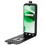 Per OPPO Realme C35 R64 Custodia per telefono in pelle con vibrazione verticale Texture, For OPPO Realme C35