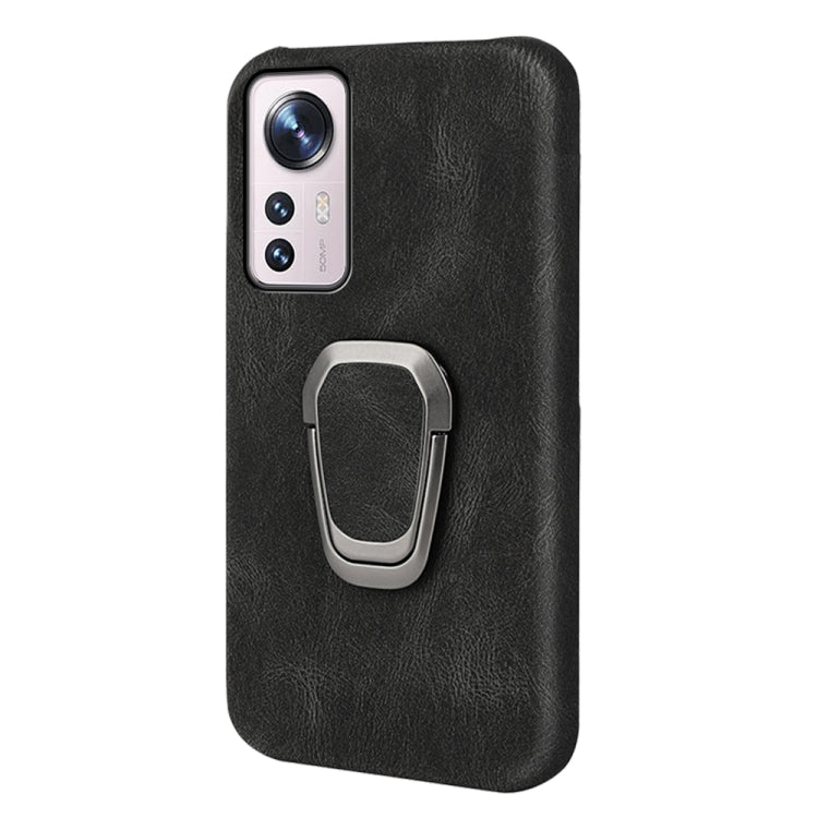 Custodia per telefono in PU con supporto ad anello per Xiaomi 12 pro, For Xiaomi 12 Pro