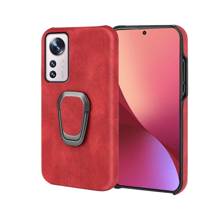 Custodia per telefono in PU con supporto ad anello per Xiaomi 12 pro, For Xiaomi 12 Pro