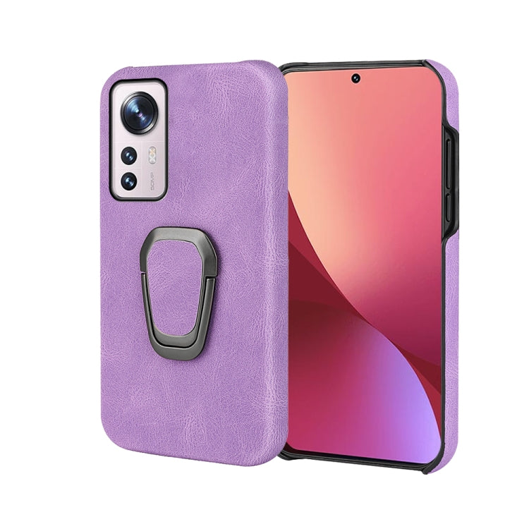 Custodia per telefono in PU con supporto ad anello per Xiaomi 12 pro, For Xiaomi 12 Pro