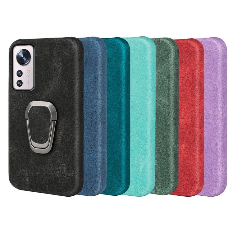 Custodia per telefono in PU con supporto ad anello per Xiaomi 12 pro, For Xiaomi 12 Pro