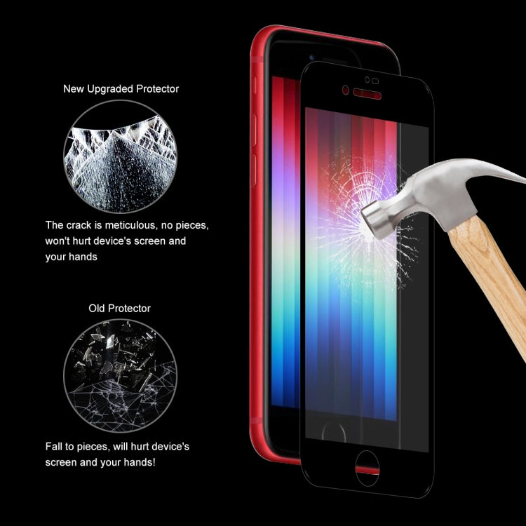 ENKAY Full Glue 0.26mm 9H 2.5D Pellicola completa in vetro temperato per iPhone SE 2022 / SE 2020/8/7, 1 PC, 2pcs, 5pcs, 10pcs