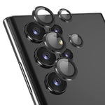Per Samsung Galaxy S22 Ultra 5G ENKAY Copriobiettivo in lega di alluminio + vetro temperato