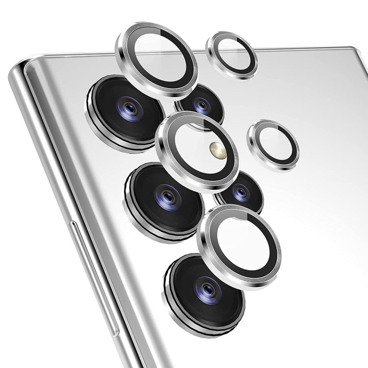 Per Samsung Galaxy S22 Ultra 5G ENKAY Copriobiettivo in lega di alluminio + vetro temperato