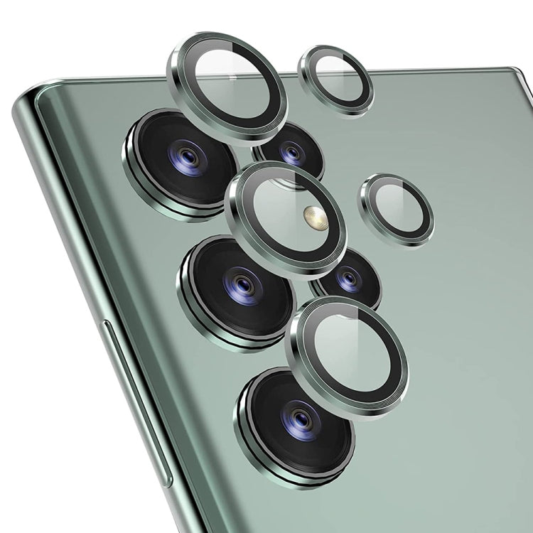 Per Samsung Galaxy S22 Ultra 5G ENKAY Copriobiettivo in lega di alluminio + vetro temperato