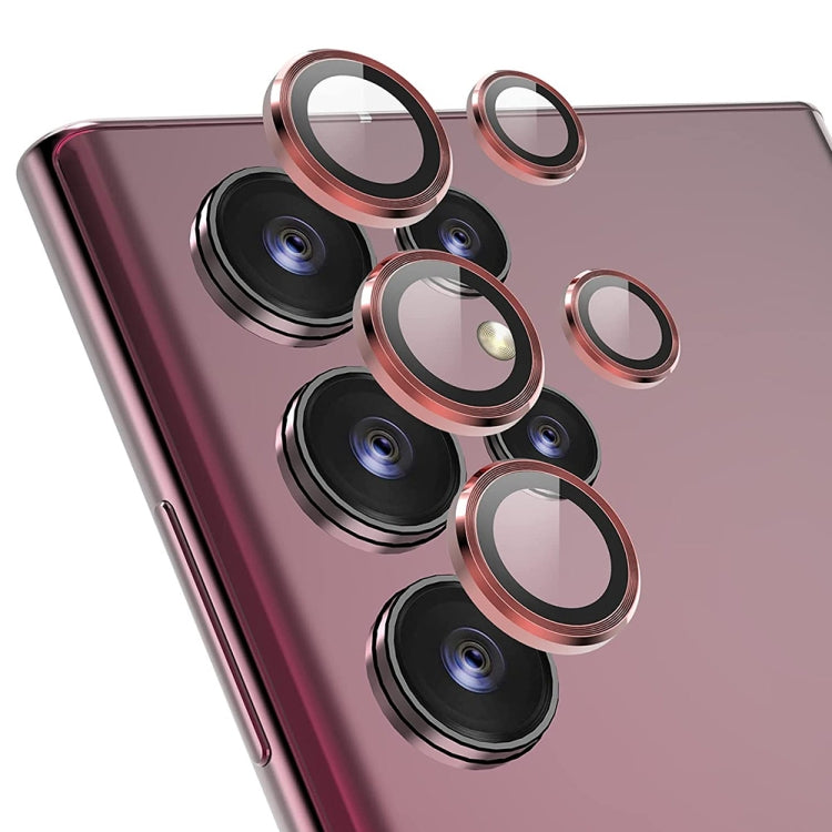 Per Samsung Galaxy S22 Ultra 5G ENKAY Copriobiettivo in lega di alluminio + vetro temperato