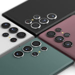 Per Samsung Galaxy S22 Ultra 5G ENKAY Copriobiettivo in lega di alluminio + vetro temperato