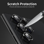 Per Samsung Galaxy S22 Ultra 5G ENKAY Copriobiettivo in lega di alluminio + vetro temperato