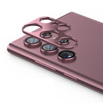 Per Samsung Galaxy S22 Ultra 5G ENKAY Protezione per obiettivo della fotocamera in lega di alluminio Copertura completa