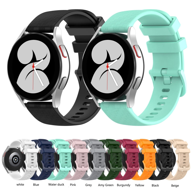 Cinturino in silicone a strisce in fibra di carbonio da 20 mm, For Huawei Watch 2, For Honor Watch ES