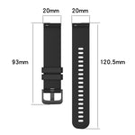 Cinturino in silicone a strisce in fibra di carbonio da 20 mm, For Garmin Vivomove3, For Garmin Venu SQ