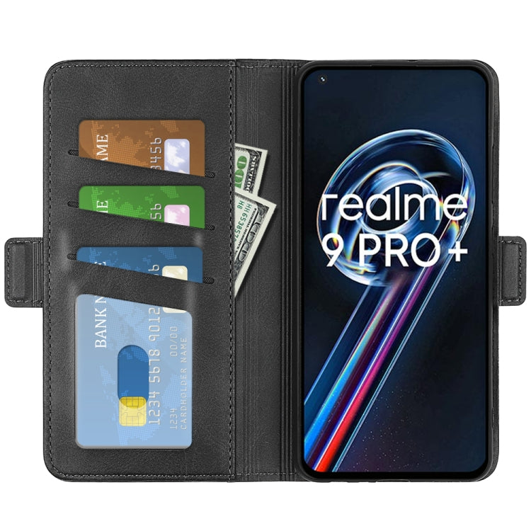 Per OPPO Realme 9 Pro + custodia per telefono in pelle con fibbia magnetica a doppio lato, For OPPO Realme 9 Pro+