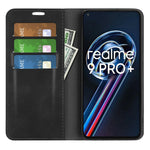 Custodia per telefono in pelle con aspirazione magnetica retro-pelle, For OPPO Realme 9 Pro+