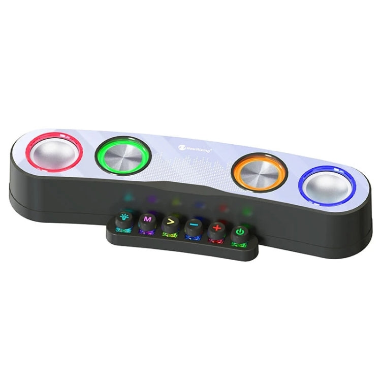 Newrixing NR555 Desktop colorato LED Gaming Altoparlante Bluetooth Supporto TF e FM