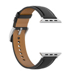 Cinturino per orologio cucito in pelle bovina di strato superiore per Apple Watch Series, 7 41mm / 6&SE&5&4 40mm / 3&2&1 38mm 20mm, 7 45mm / 6&SE&5&4 44mm / 3&2&1 42mm 22mm, 7 41mm / 6&SE&5&4 40mm / 3&2&1 38mm 22mm                                      ...