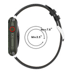 Cinturino per orologio cucito in pelle bovina di strato superiore per Apple Watch Series, 7 41mm / 6&SE&5&4 40mm / 3&2&1 38mm 20mm, 7 45mm / 6&SE&5&4 44mm / 3&2&1 42mm 22mm, 7 41mm / 6&SE&5&4 40mm / 3&2&1 38mm 22mm                                      ...
