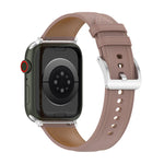 Cinturino per orologio cucito in pelle bovina di strato superiore per Apple Watch Series, 7 41mm / 6&SE&5&4 40mm / 3&2&1 38mm 20mm, 7 45mm / 6&SE&5&4 44mm / 3&2&1 42mm 22mm, 7 41mm / 6&SE&5&4 40mm / 3&2&1 38mm 22mm                                      ...