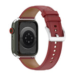 Cinturino per orologio cucito in pelle bovina di strato superiore per Apple Watch Series, 7 41mm / 6&SE&5&4 40mm / 3&2&1 38mm 20mm, 7 45mm / 6&SE&5&4 44mm / 3&2&1 42mm 22mm, 7 41mm / 6&SE&5&4 40mm / 3&2&1 38mm 22mm                                      ...
