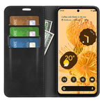Per Google Pixel 7 Custodia per telefono in pelle con aspirazione magnetica retro-pelle, For Google Pixel 7