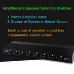Amplificatore audio 100W 1 in 8 out con switch altoparlanti