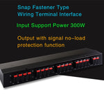 Amplificatore audio 100W 1 in 8 out con switch altoparlanti