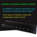 Commutatore audio 2 ingressi 8 uscite 100W