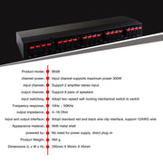 Commutatore box altoparlante amplificatore di potenza 2 ingressi 8 uscite da 100 W