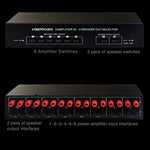 Dispositivo switch amplificatore 6 ingressi 2 uscite 300W