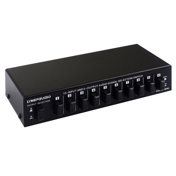 Interruttore RCA audio 10 ingressi 2 uscite B059