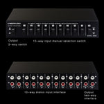 Interruttore RCA audio 10 ingressi 2 uscite B059