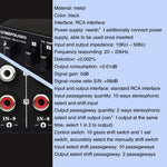 Interruttore RCA audio 10 ingressi 2 uscite B059