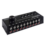 Selettore Audio RCA 6 Ingressi e 4 Uscite con Controllo Interruttore