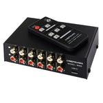 Dispositivo commutatore segnale audio RCA 4 ingressi 2 uscite con