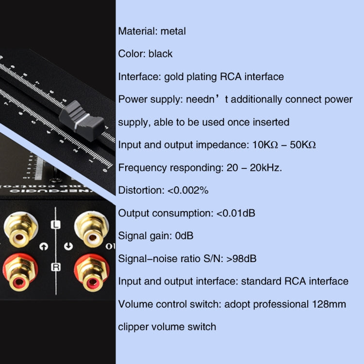 Preamplificatore passivo Sorgente Altoparlante Box RCA Nessun controller di regolazione del volume di alimentazione, Passive Preamp