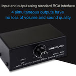 Interfaccia RCA 1 ingresso 4 uscite distribuzione audio