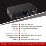 Splitter audio 1 ingresso 4 uscite 3,5 mm senza consumo