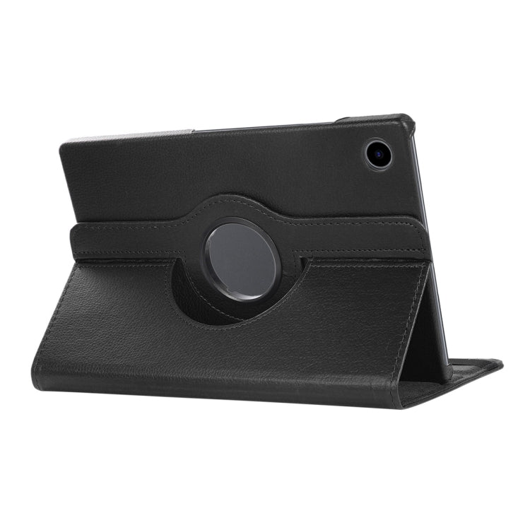 Per Samsung Galaxy Tab A8 10.5 2021 X200/X205 ENKAY Custodia Smart in pelle Litchi con rotazione a 360 gradi