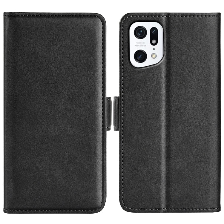 Per OPPO Find X5 Custodia in pelle con fibbia magnetica a doppio lato, For OPPO Find X5