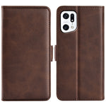 Per OPPO Find X5 Custodia in pelle con fibbia magnetica a doppio lato, For OPPO Find X5