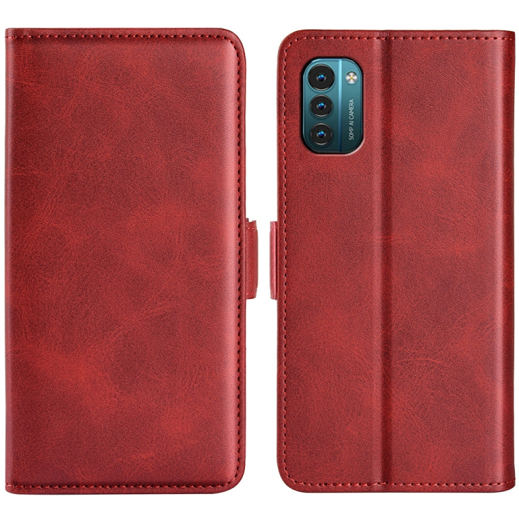 Per Nokia G11/G21 custodia in pelle con fibbia magnetica a doppio lato, For Nokia G11/G21