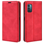 Per Nokia G11/G21 Custodia in pelle con ventosa magnetica retro-pelle, For Nokia G11/G21