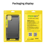 Custodia morbida per telefono in TPU in fibra di carbonio spazzolata serie MOFI Gentleness, For vivo V23 5G/S12, For vivo V23 Pro /S12 Pro