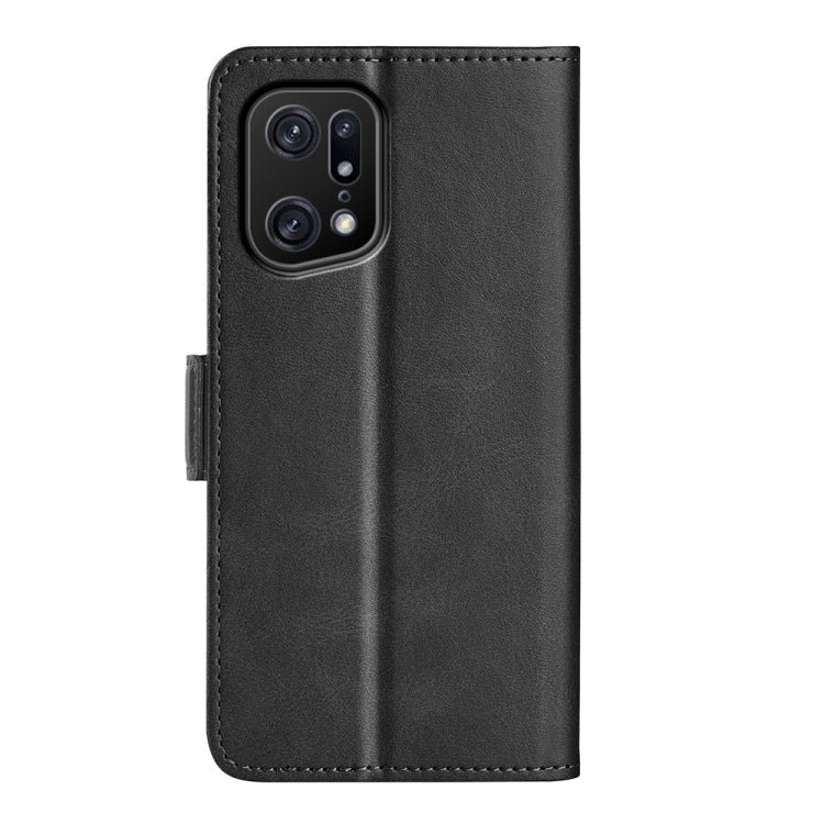 Per OPPO Find X5 Pro Custodia in pelle con fibbia magnetica a doppio lato, For OPPO Find X5 Pro