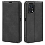 Per OPPO Find X5 Pro Custodia per telefono in pelle con aspirazione magnetica retro-skin, For OPPO Find X5 Pro