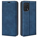 Per OPPO Find X5 Pro Custodia per telefono in pelle con aspirazione magnetica retro-skin, For OPPO Find X5 Pro