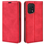 Per OPPO Find X5 Pro Custodia per telefono in pelle con aspirazione magnetica retro-skin, For OPPO Find X5 Pro